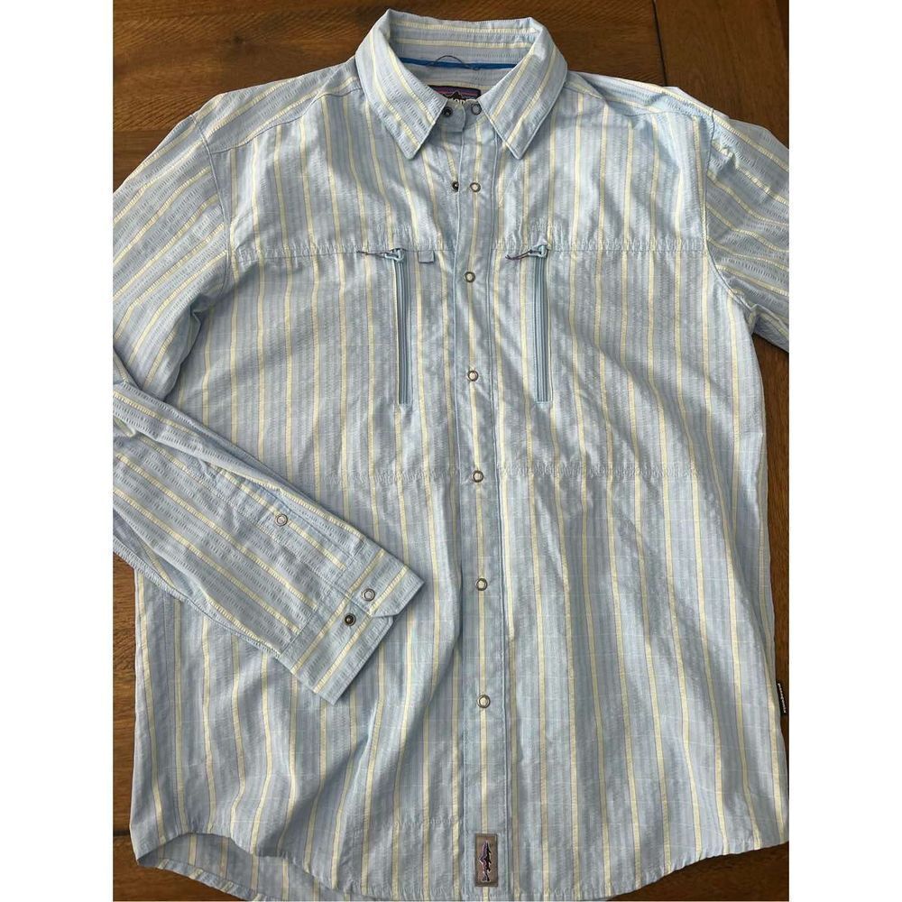 PATAGONIA 🏔 - Mens long sleeve blue shirt - size S